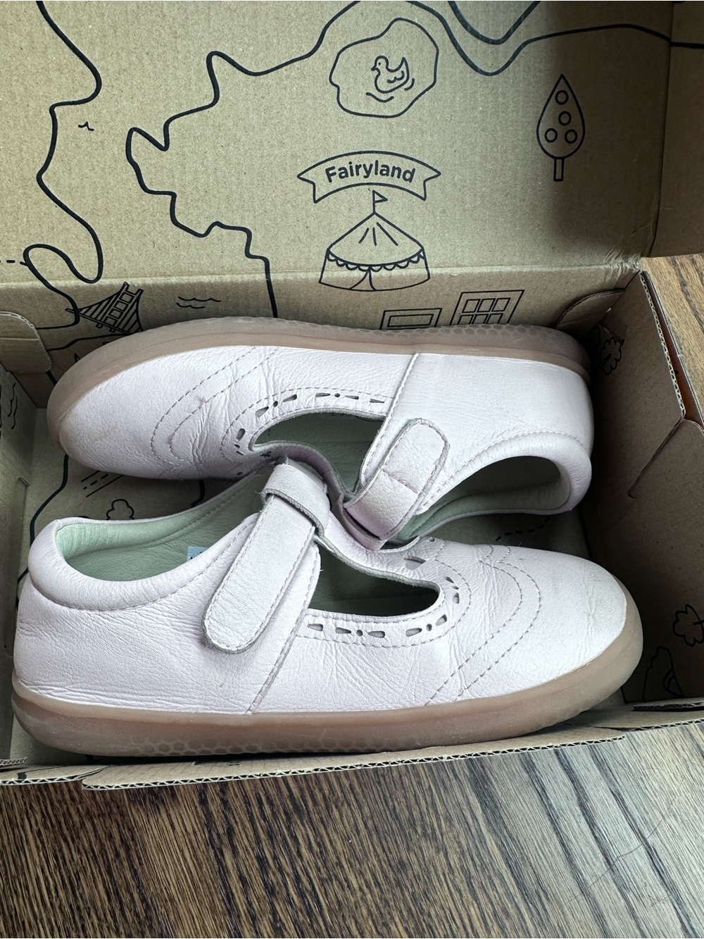 Livie & Luca Pale Ballet Pink Leather Mary Jane Shoes